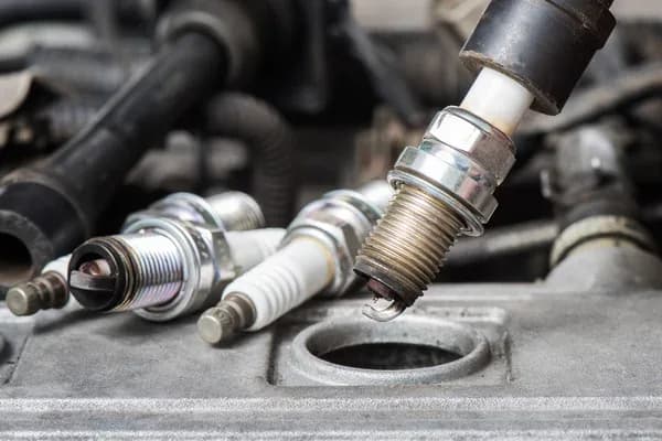 Spark plug replacement during an engine tune-up